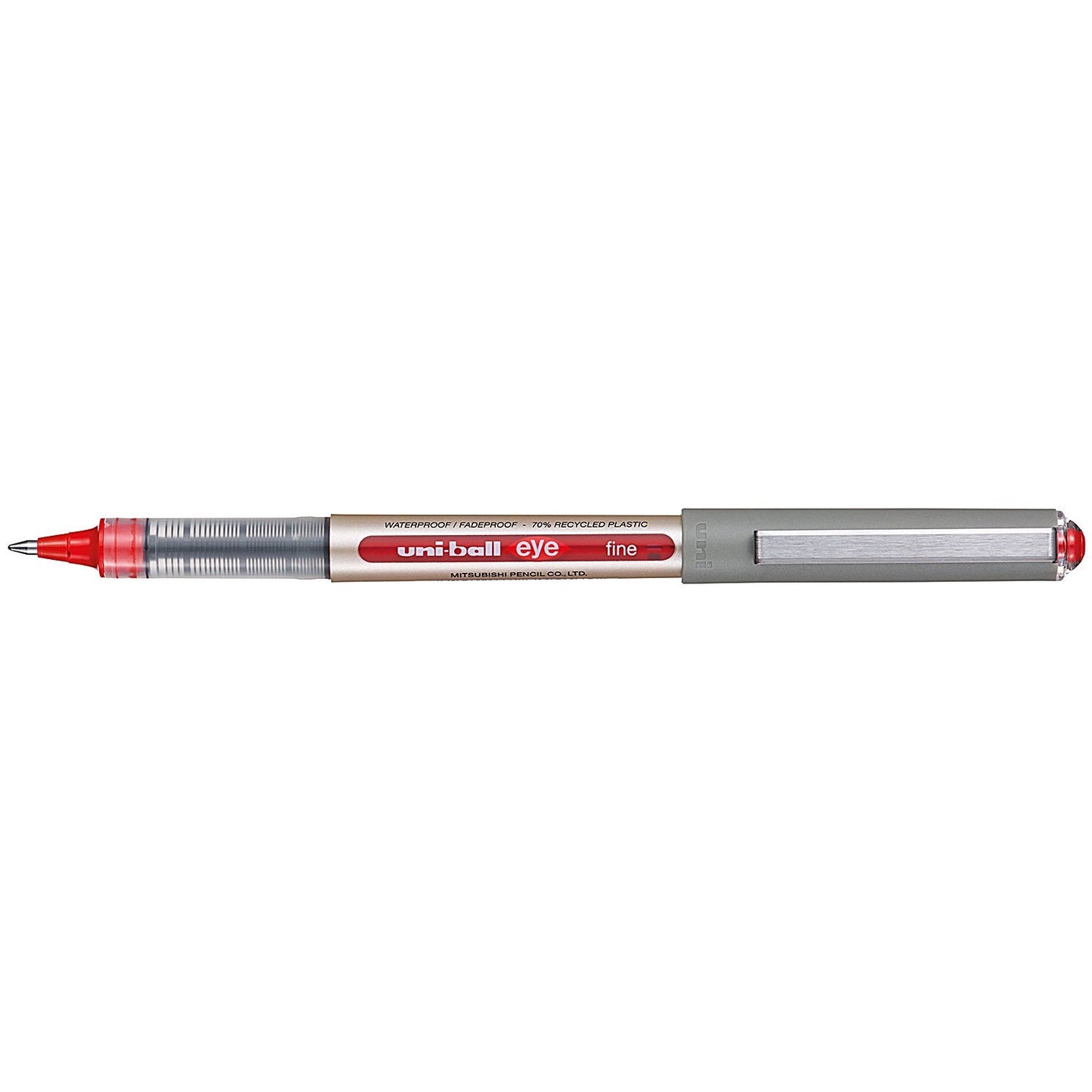 Uni-Ball Liquid Ink Rollerball Pen UB-157E Red (Pack of 12)