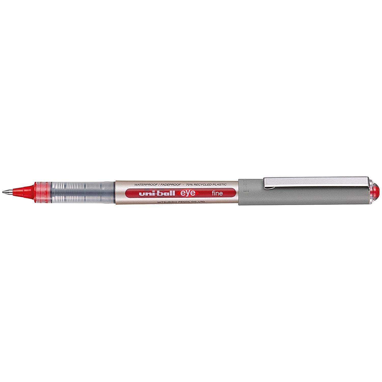 Uni-Ball Liquid Ink Rollerball Pen UB-157E Red (Pack of 12) Easy2Order : MI17751