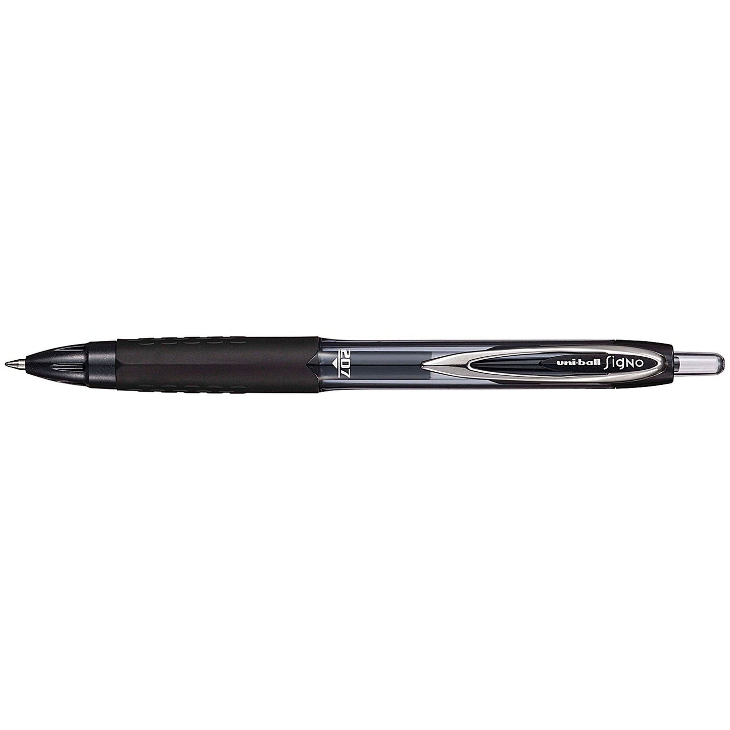 Uni-Ball Signo 207E Rollerball Gel Pen, Black, Pack of 12