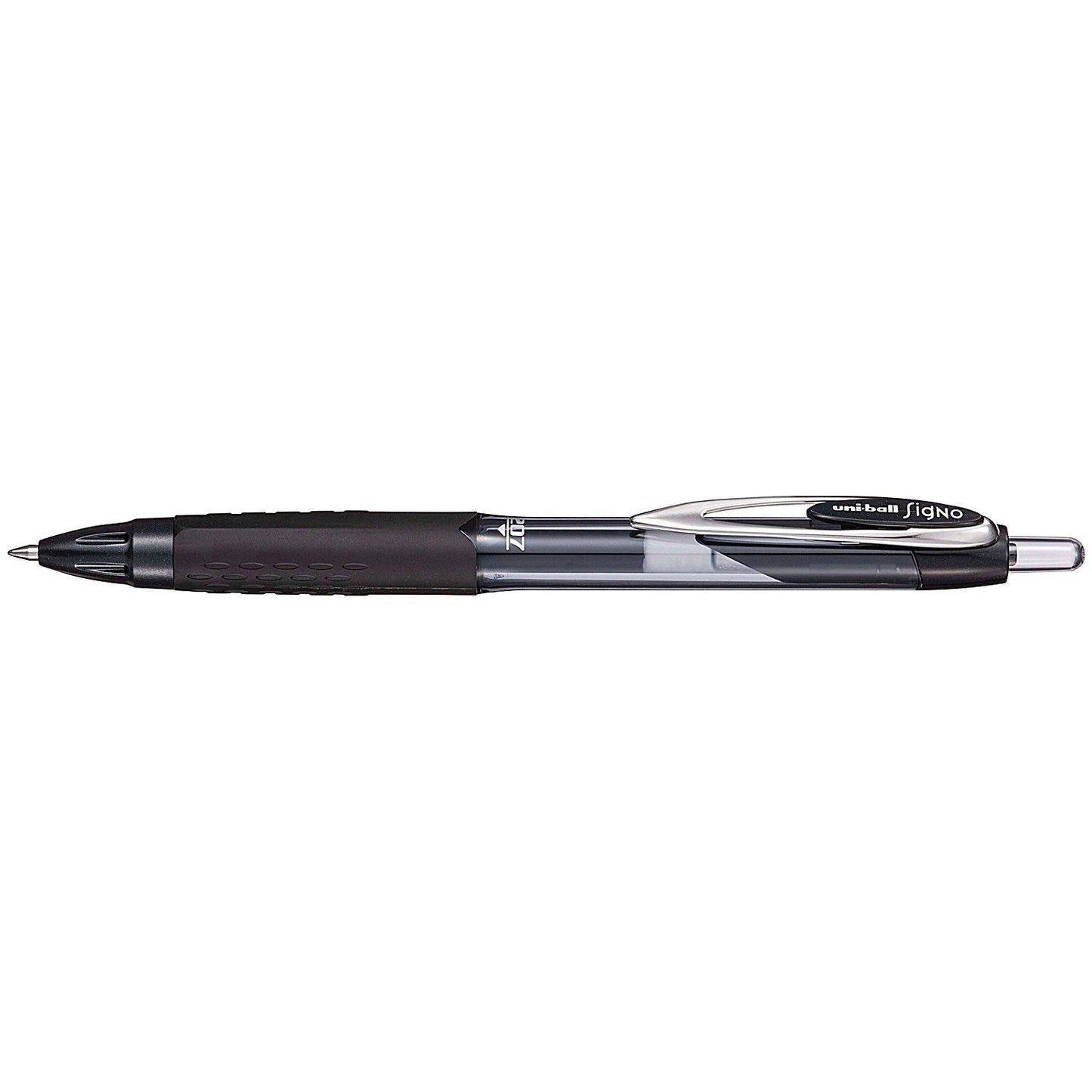 Uni-Ball Signo 207E Rollerball Gel Pen, Black, Pack of 12