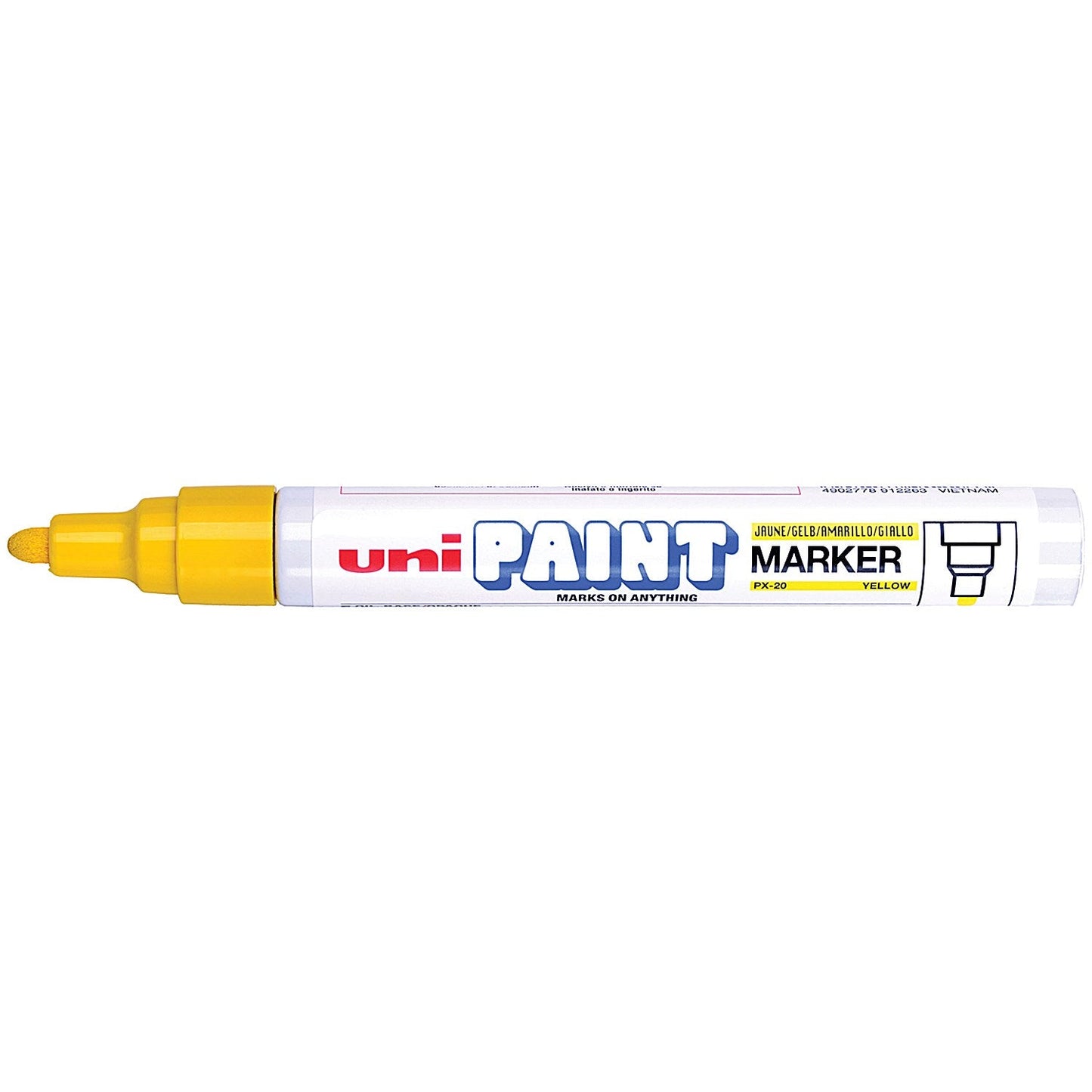 Unipaint PX-20 Paint Marker Medium Bullet Yellow (Pack of 12)