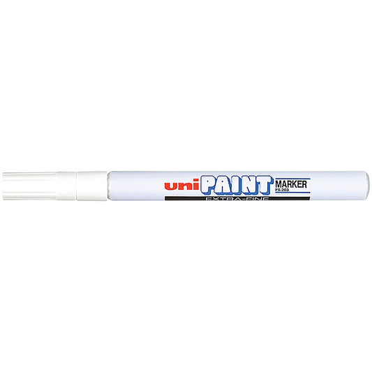 Unipaint PX-203 Paint Marker Fine Bullet White (12 Pack)