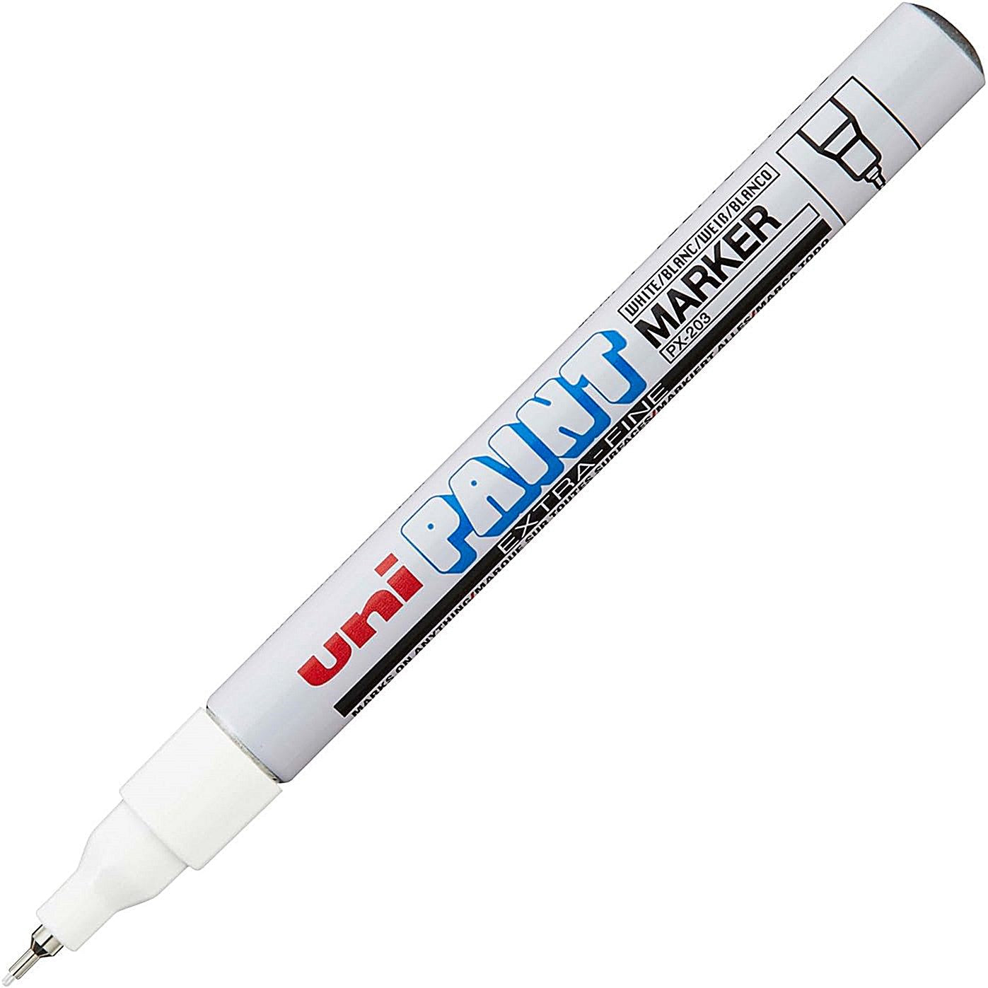 Unipaint PX-203 Paint Marker Fine Bullet White (12 Pack)