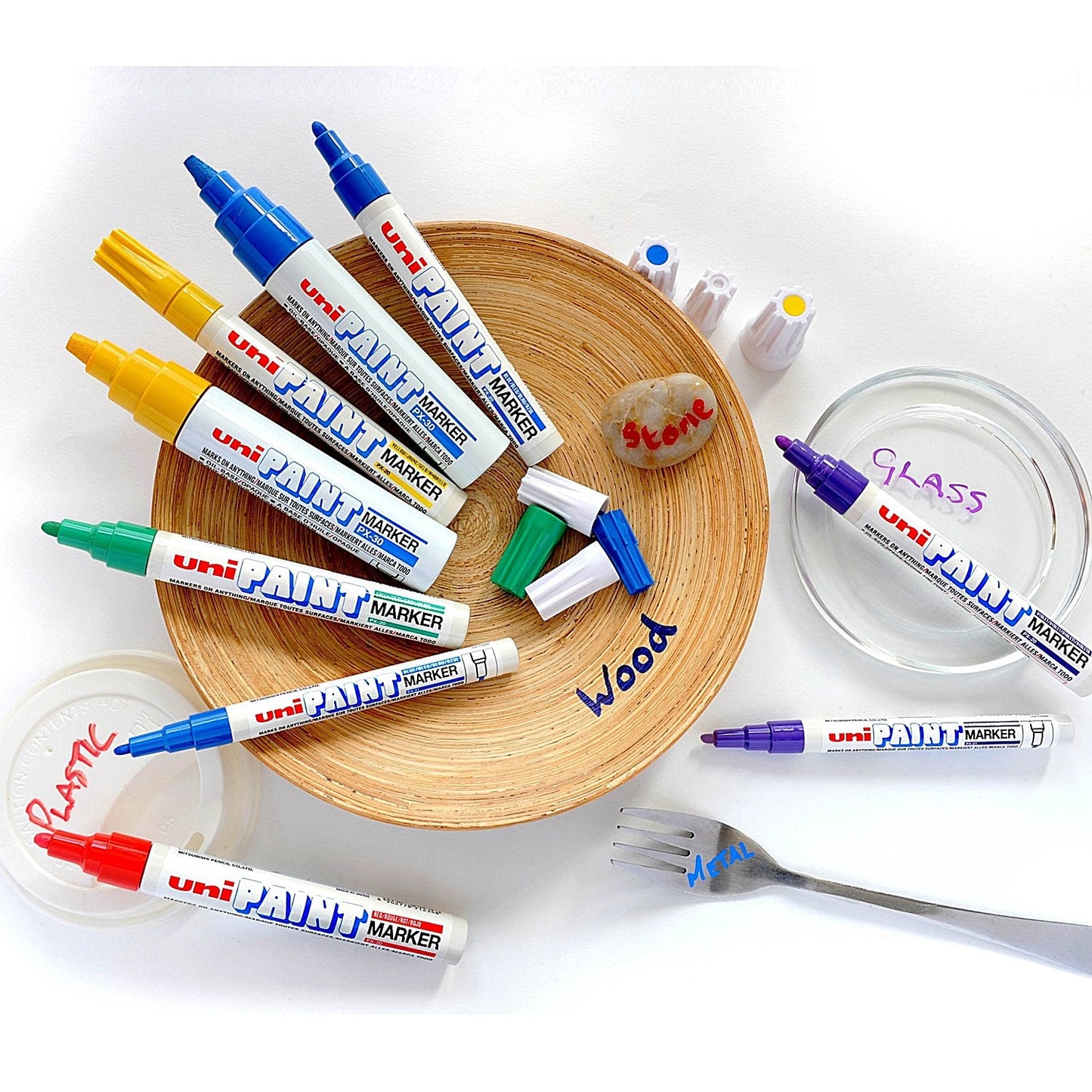 Unipaint PX-20 Paint Marker Medium Bullet Black (Pack of 12)