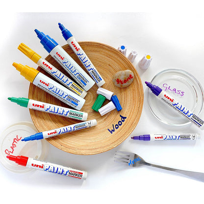 Unipaint PX-20 Paint Marker Medium Bullet Black (Pack of 12)