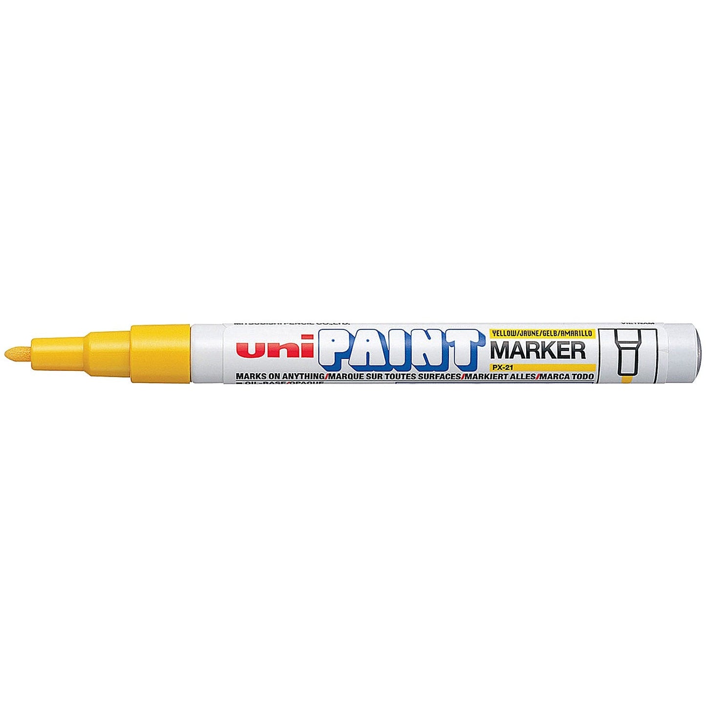 Uni-Ball UniPAINT PX21 Paint Marker Fine Yellow (12 Pack)