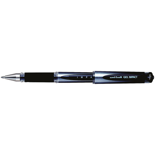 Uni-Ball UM153S Impact Gel Rollerball, Black, Pack of 12