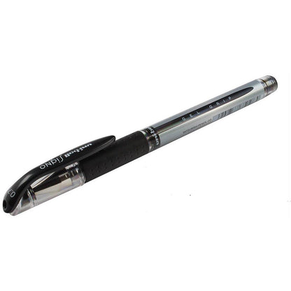 Uni-Ball UM151S SigNo Gel Rollerball, Comfort Grip, Black, Pack of 12