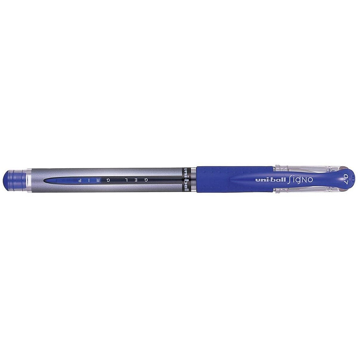 Uni-Ball UM151S SigNo Gel Rollerball, Comfort Grip, Blue, Pack of 12