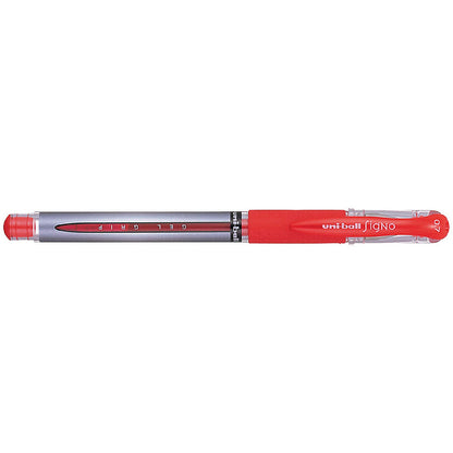 Uni-Ball UM151S SigNo Gel Rollerball, Comfort Grip, Red, Pack of 12