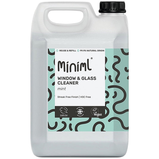 Miniml Window + Glass Cleaner Mint 5L Refill Easy2Order : MIN56682