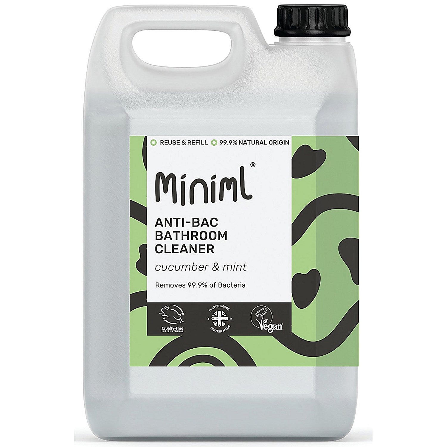 Miniml Bathroom Cleaner Cucumber + Mint 5L Refill Easy2Order : MIN56686