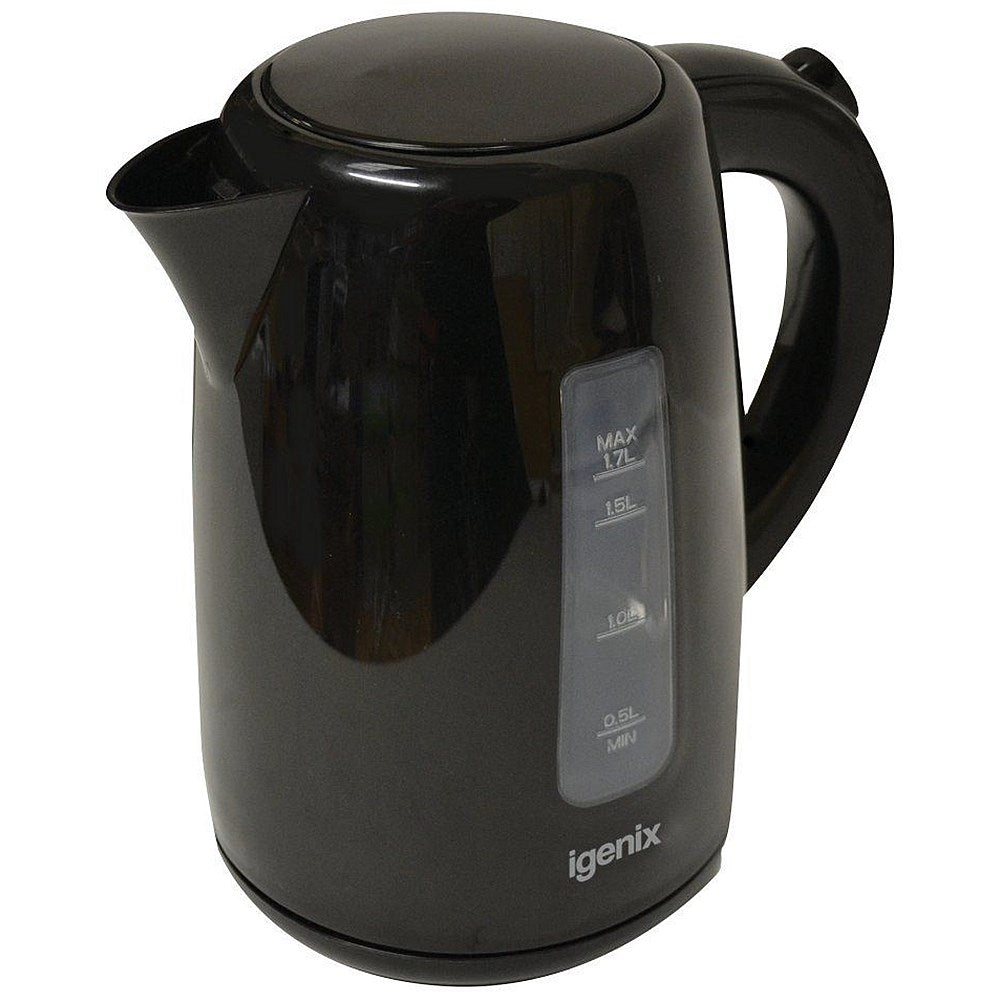 Igenix Black Jug Kettle, 3kw, 1.7 Litres