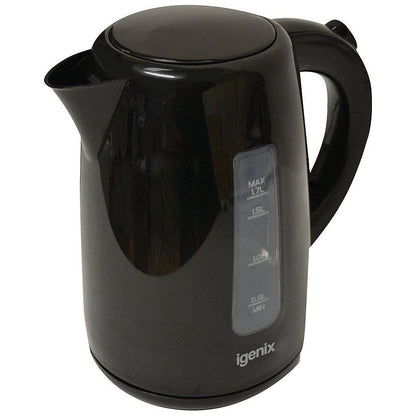 Igenix Black Jug Kettle, 3kw, 1.7 Litres