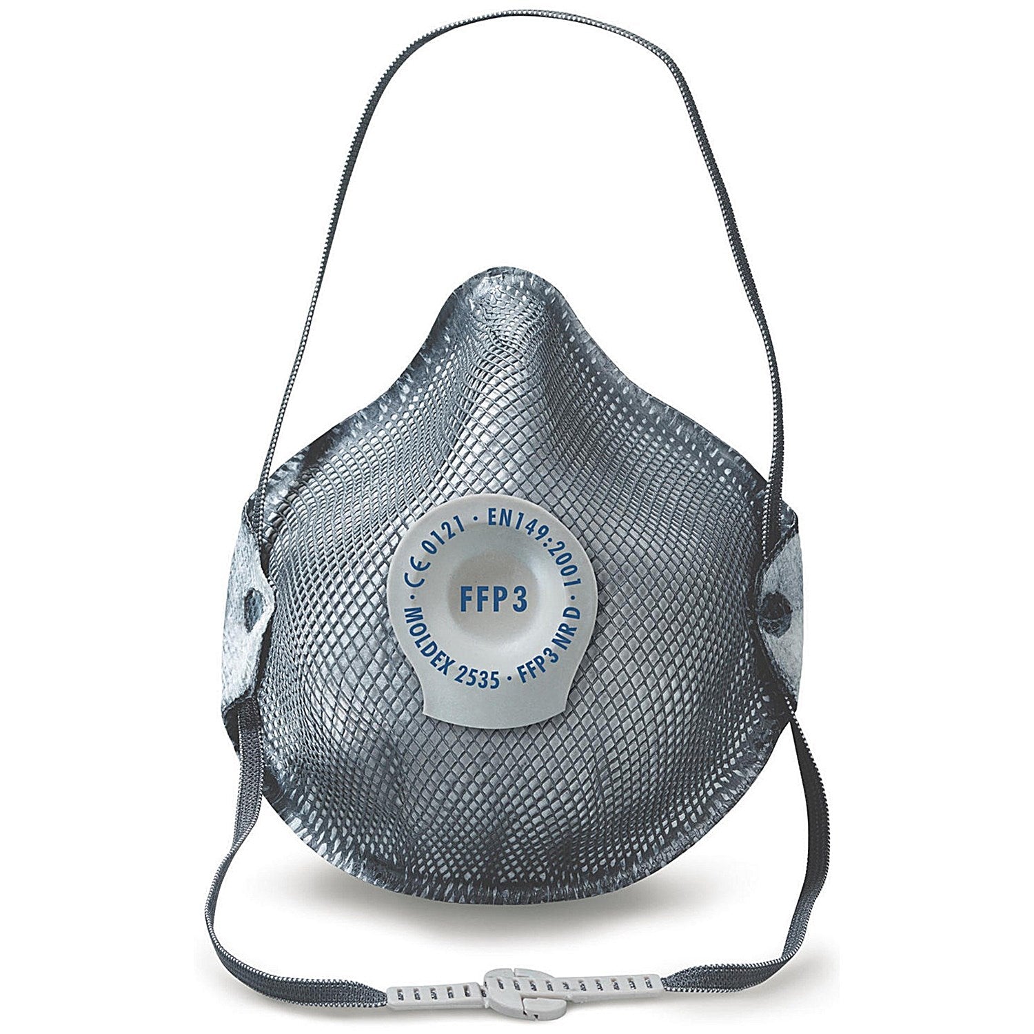 Moldex 2535 FFP3V Nr D Valved Mask, Grey, Pack of 10 Easy2Order : MOL2535