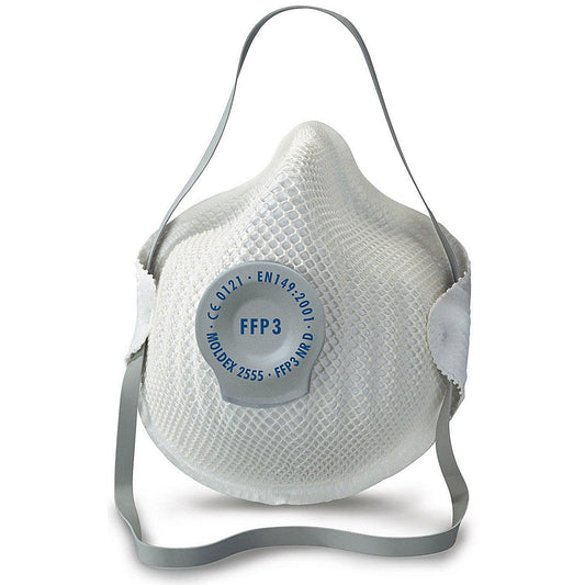Moldex 2555 FFP3V Nr D Valved Mask, White, Pack of 20 Easy2Order : MOL2555