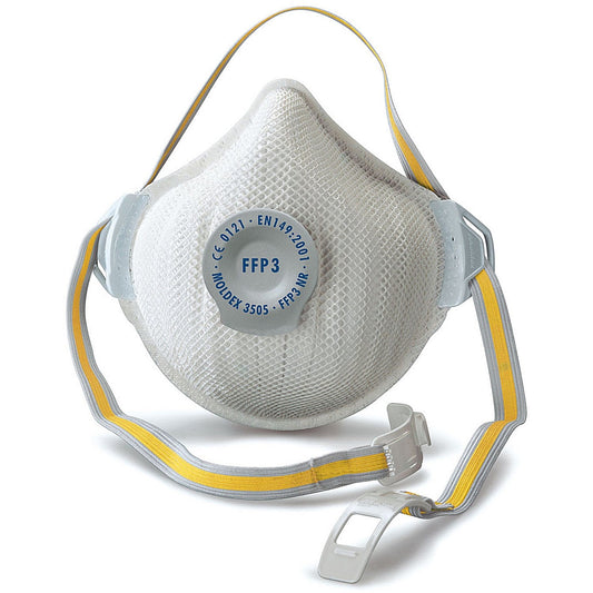 Moldex 3505 FFP3V Nr Valved Mask, White, Pack of 5 Easy2Order : MOL3505