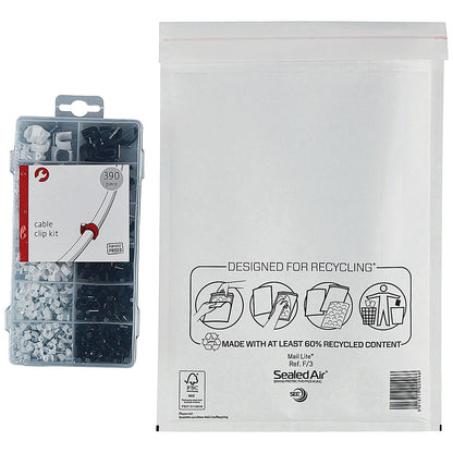 Mail Lite Bubble Postal Bag, F/3 220x330mm, White, Pack of 50