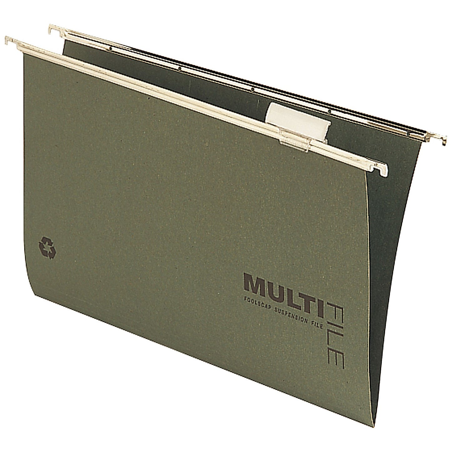 Rexel Multifile Manilla Suspension Files, V Base, Foolscap, Green, Pack of 50