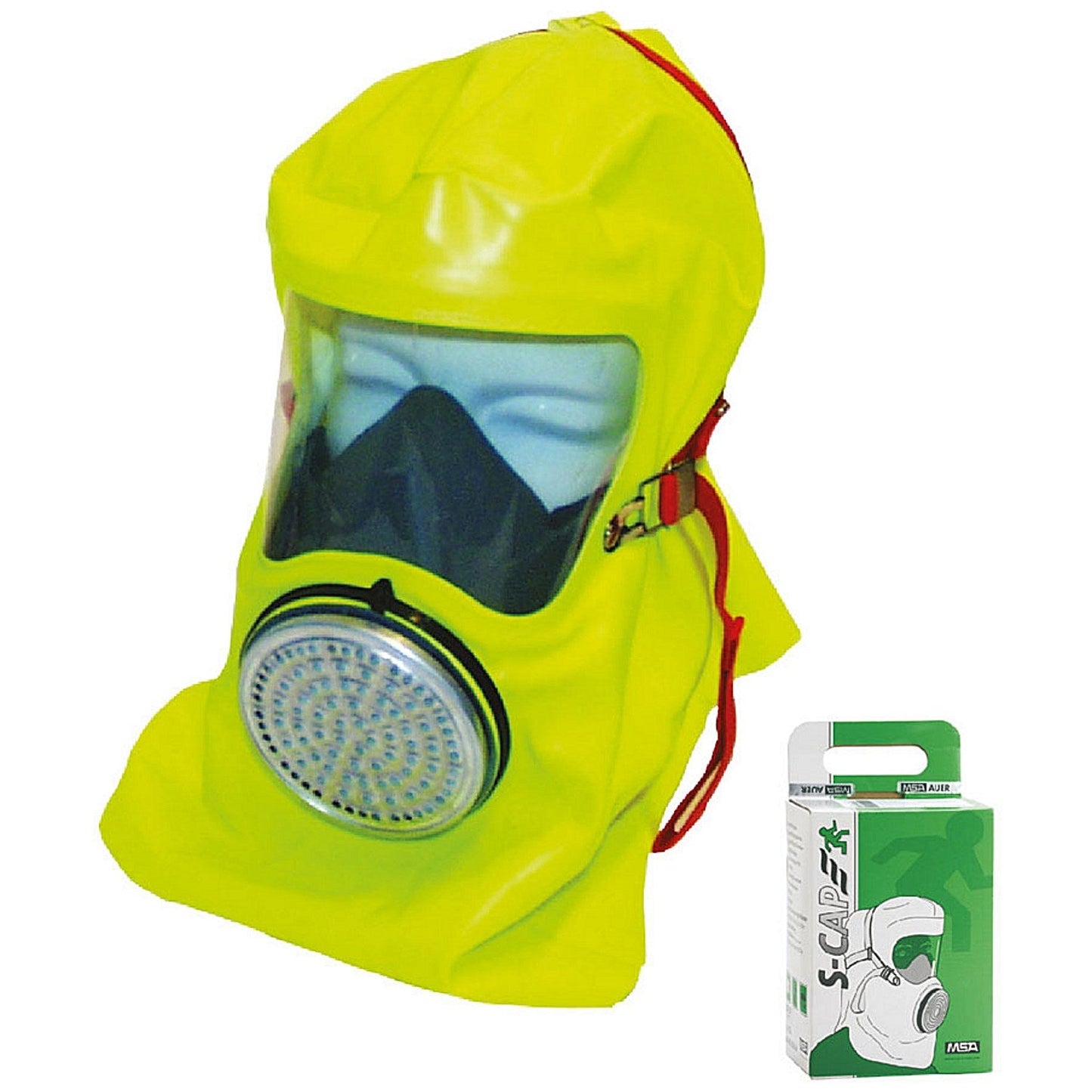 MSA S-Cap Escape Hood In Cardboard Box, Yellow Easy2Order : MSA10064644