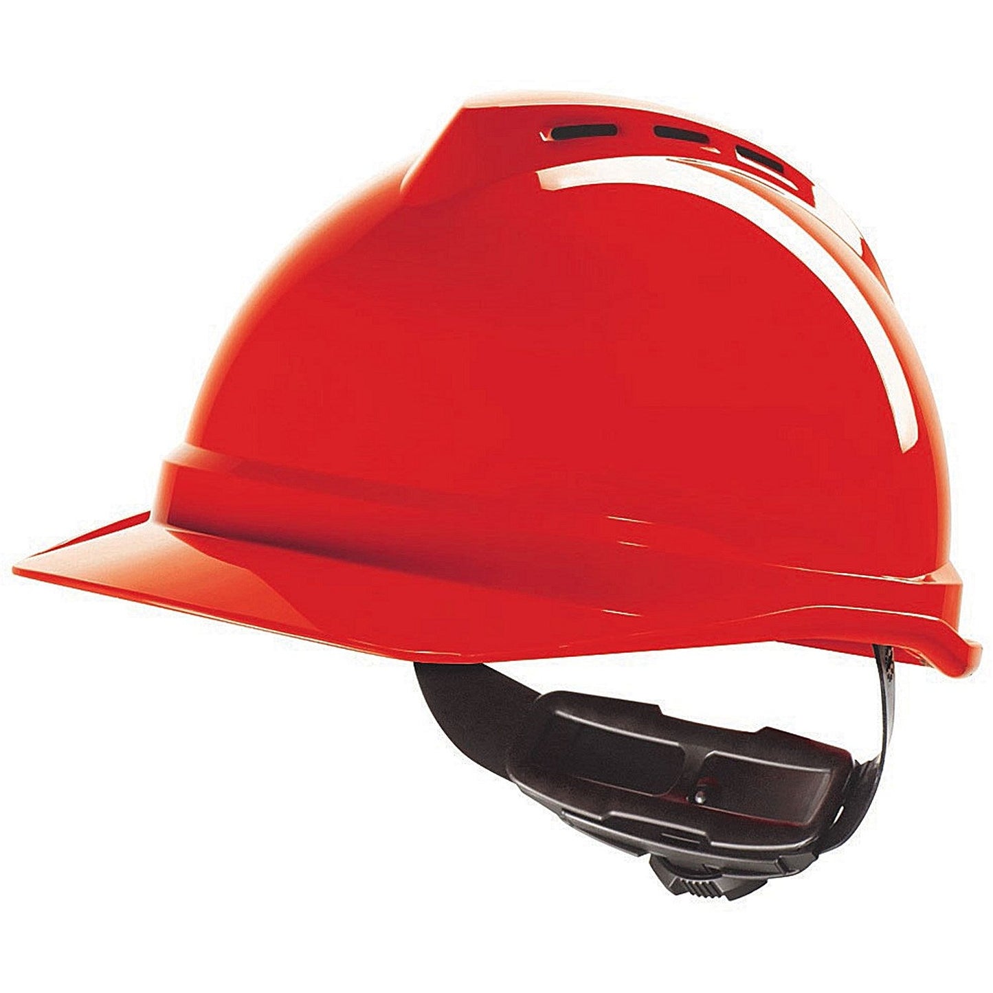 MSA V-Gard 500 Vented Safety Helmet, Red Easy2Order : MSAGV432RE