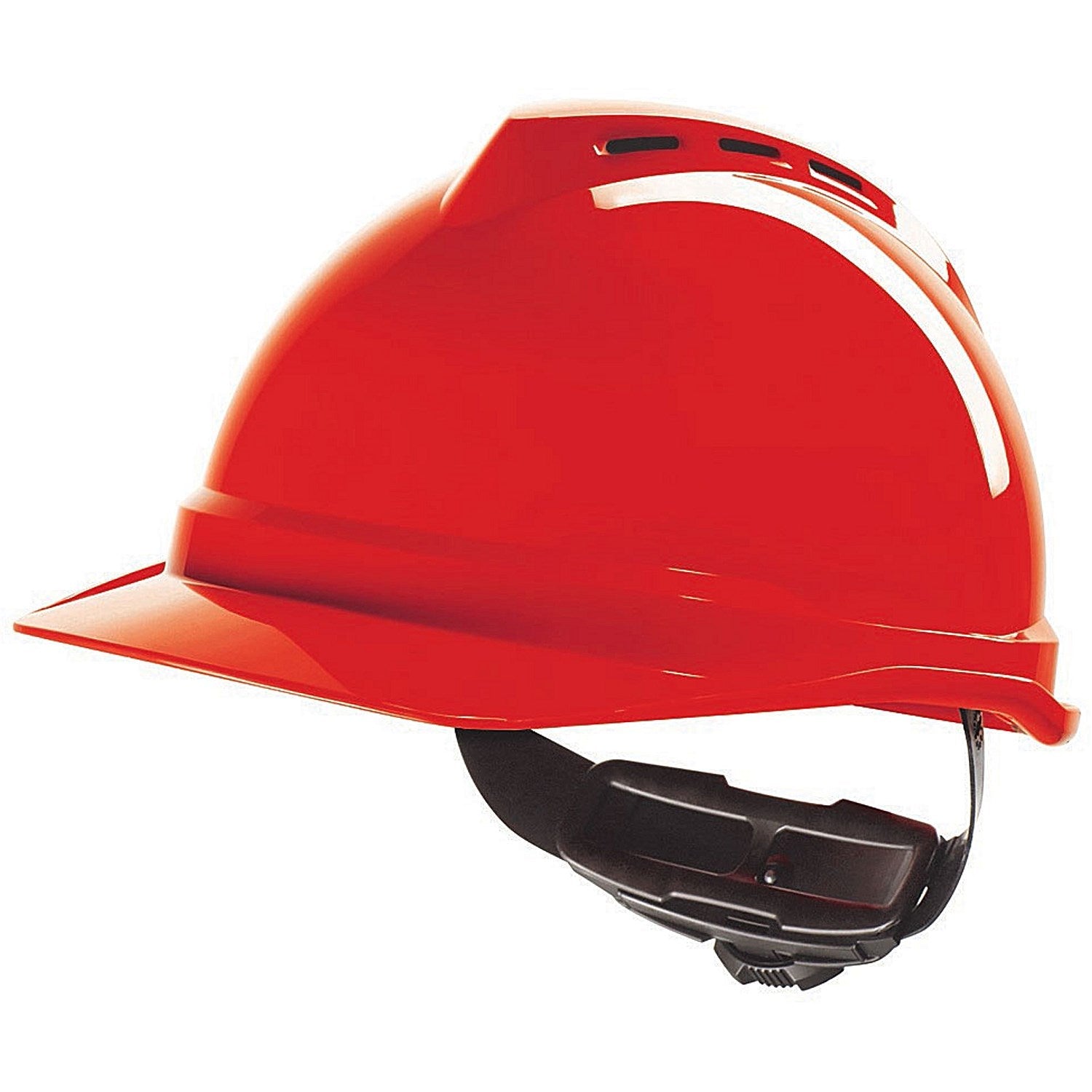 MSA V-Gard 500 Vented Safety Helmet, Red Easy2Order : MSAGV432RE
