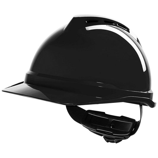 MSA V-Gard 500 Vented Safety Helmet, Black Easy2Order : MSAGV482BL