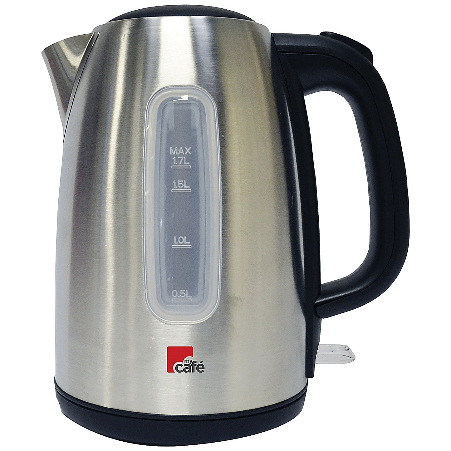 MyCafe Jug Kettle, 1.7 Litres, 2.2kw, Brushed Stainless Steel