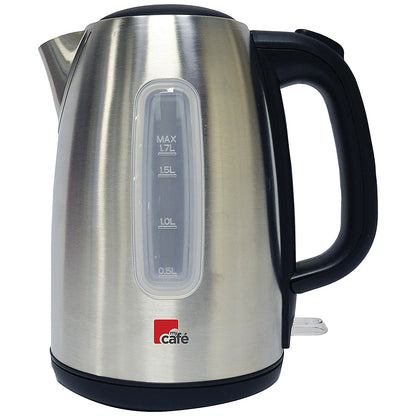 MyCafe Jug Kettle, 1.7 Litres, 2.2kw, Brushed Stainless Steel