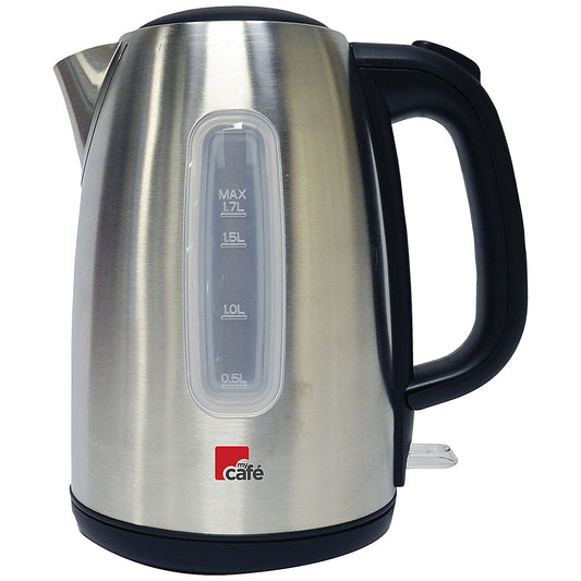 MyCafe Jug Kettle, 1.7 Litres, 2.2kw, Brushed Stainless Steel