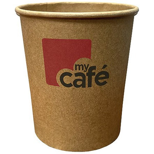 MyCafe Kraft 250ml Single Wall Hot Cups, Pack of 50 Easy2Order : MYC12081