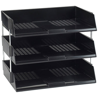 Avery System Wide Entry Letter Tray, Black