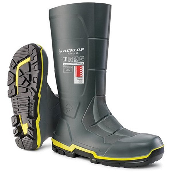 Dunlop Acifort Metguard Full Safety Wellington Boots, Grey, 11 Easy2Order : MZ2LE0111