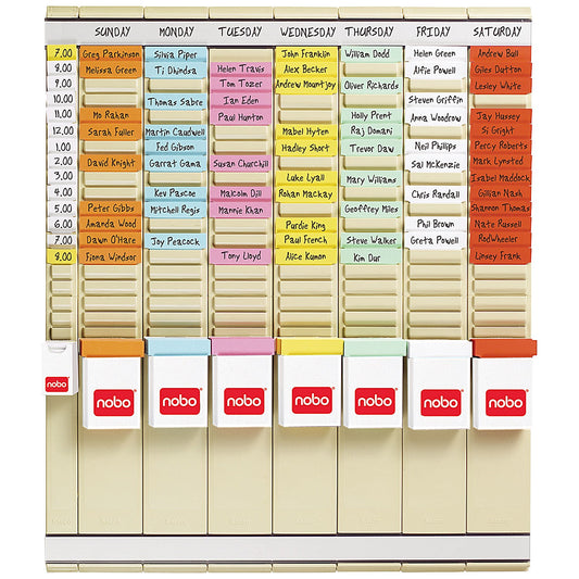 Nobo T-Card 7 Day Planning Kit 2911080