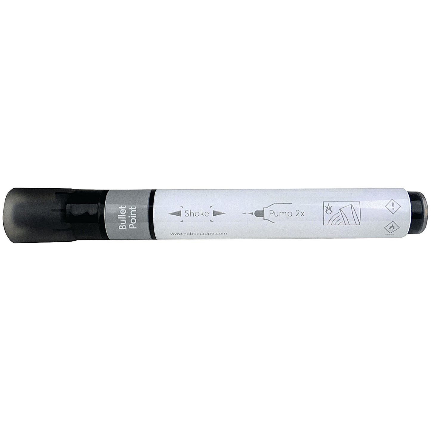 Nobo Liquid Ink Drymarker Drywipe Flipchart OHP, Bullet Tip, Assorted Colours, Wallet of 6