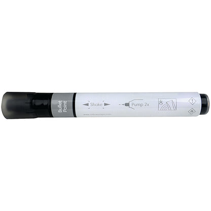 Nobo Liquid Ink Drymarker Drywipe Flipchart OHP, Bullet Tip, Assorted Colours, Wallet of 6