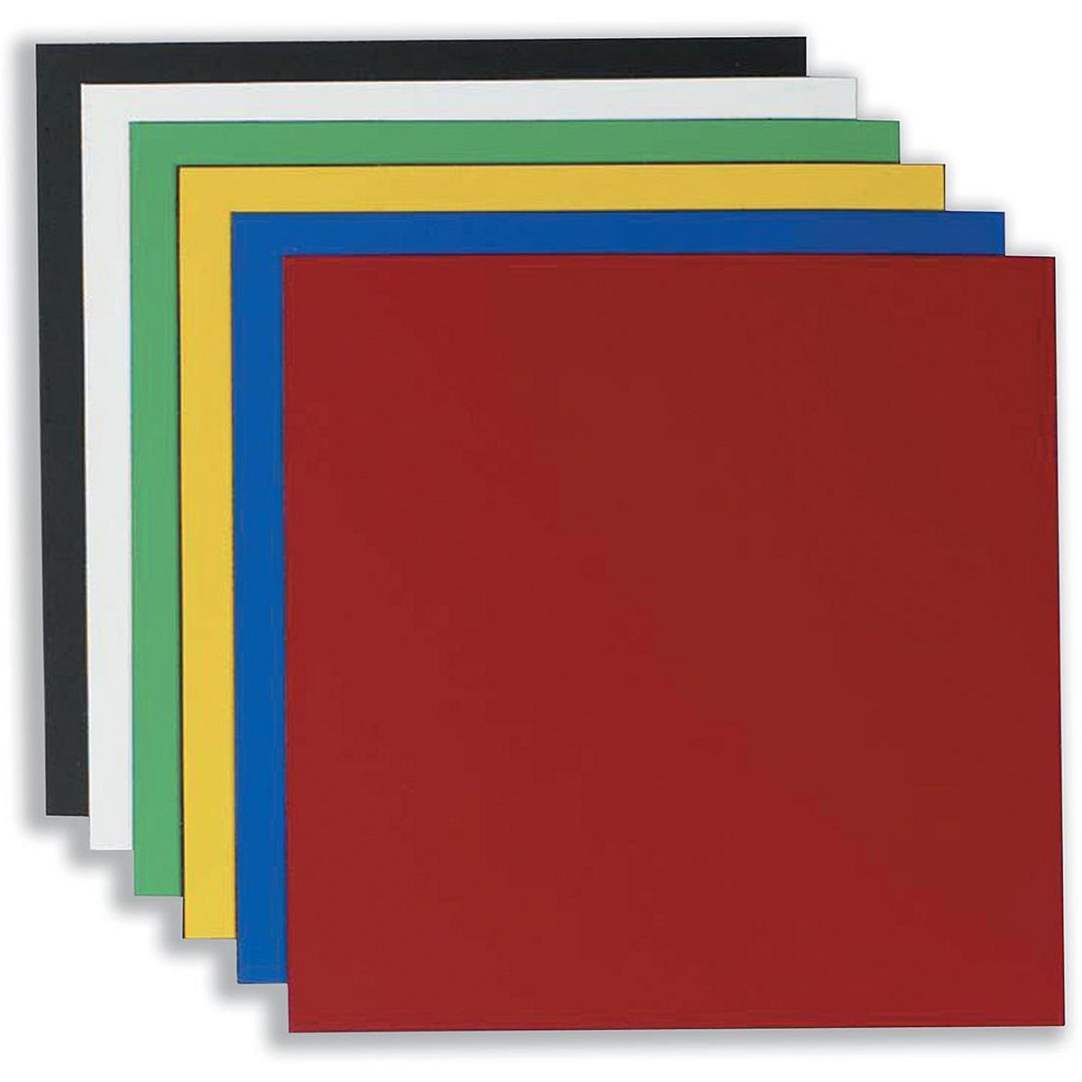 Nobo Magnetic Squares, Assorted Colours, Pack of 6