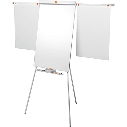 Nobo Tripod Easel, Nano Clean Drywipe, Magnetic, Extendable Display Arms
