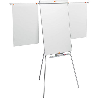 Nobo Tripod Easel, Nano Clean Drywipe, Magnetic, Extendable Display Arms