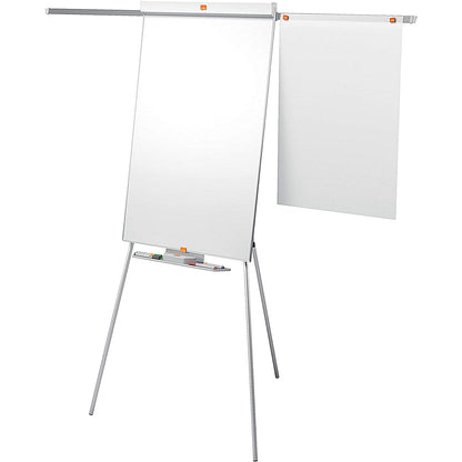 Nobo Tripod Easel, Nano Clean Drywipe, Magnetic, Extendable Display Arms