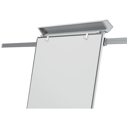 Nobo Piranha Mobile Flipchart and Drywipe Easel Blue/Silver