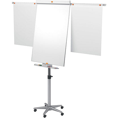 Nobo Piranha Mobile Flipchart and Drywipe Easel Blue/Silver