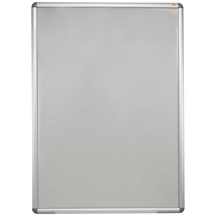 Nobo Premium Plus Poster Frame Sign Holder with Snap Frame, A0, Silver