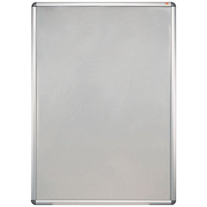 Nobo Moulded Aluminium Front-Opening Snap Frame, A1, Silver