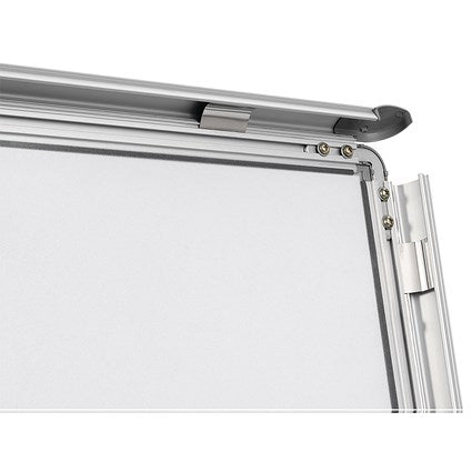 Nobo Moulded Aluminium Front-Opening Snap Frame, A3, Silver