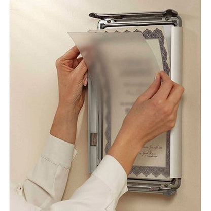 Nobo Moulded Aluminium Front-Opening Snap Frame, A4, Silver