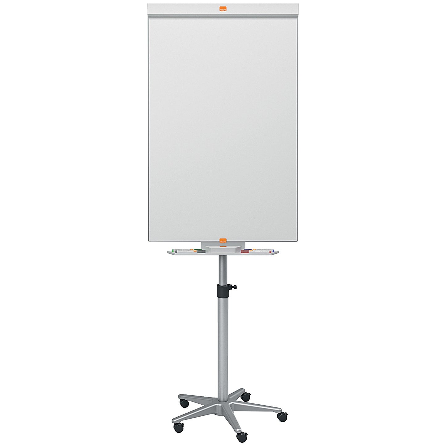 Nobo Classic Nano Clean Mobile Easel, Drywipe, Magnetic, Height-adjustable, W690xH1900mm