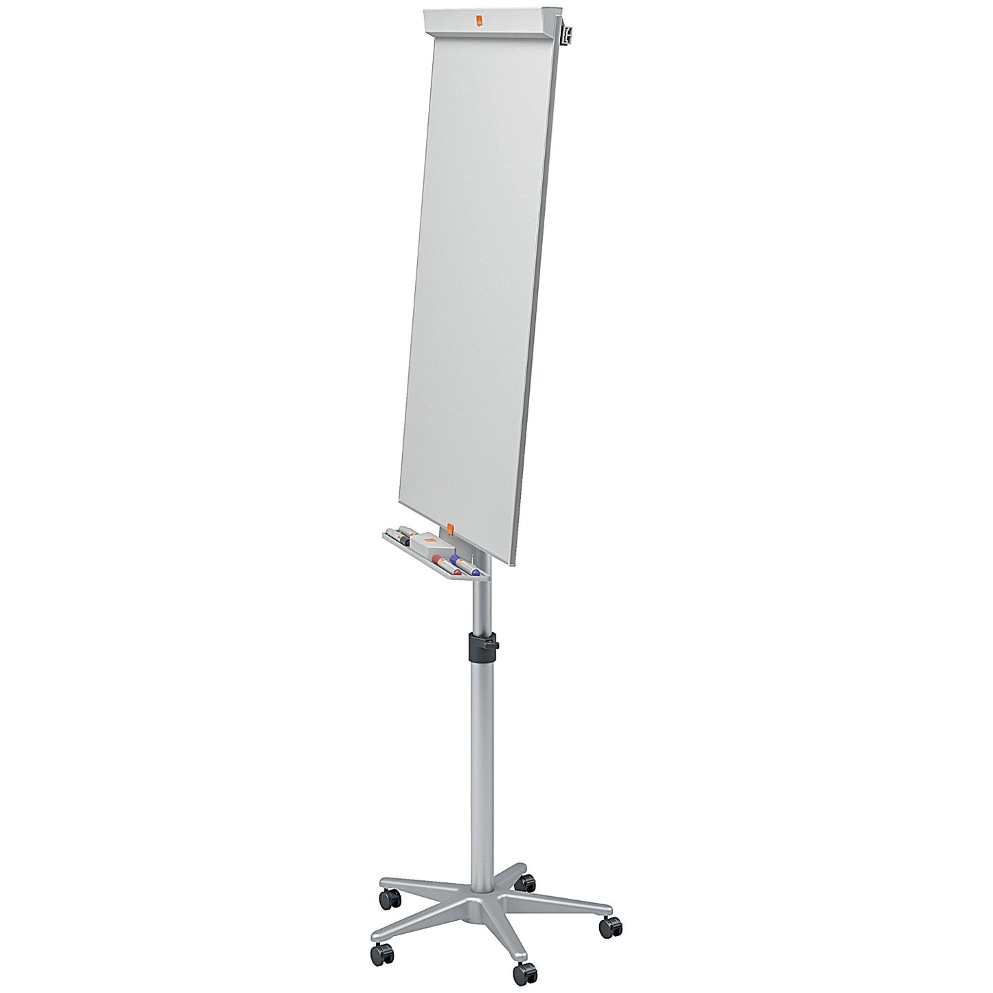 Nobo Classic Nano Clean Mobile Easel, Drywipe, Magnetic, Height-adjustable, W690xH1900mm