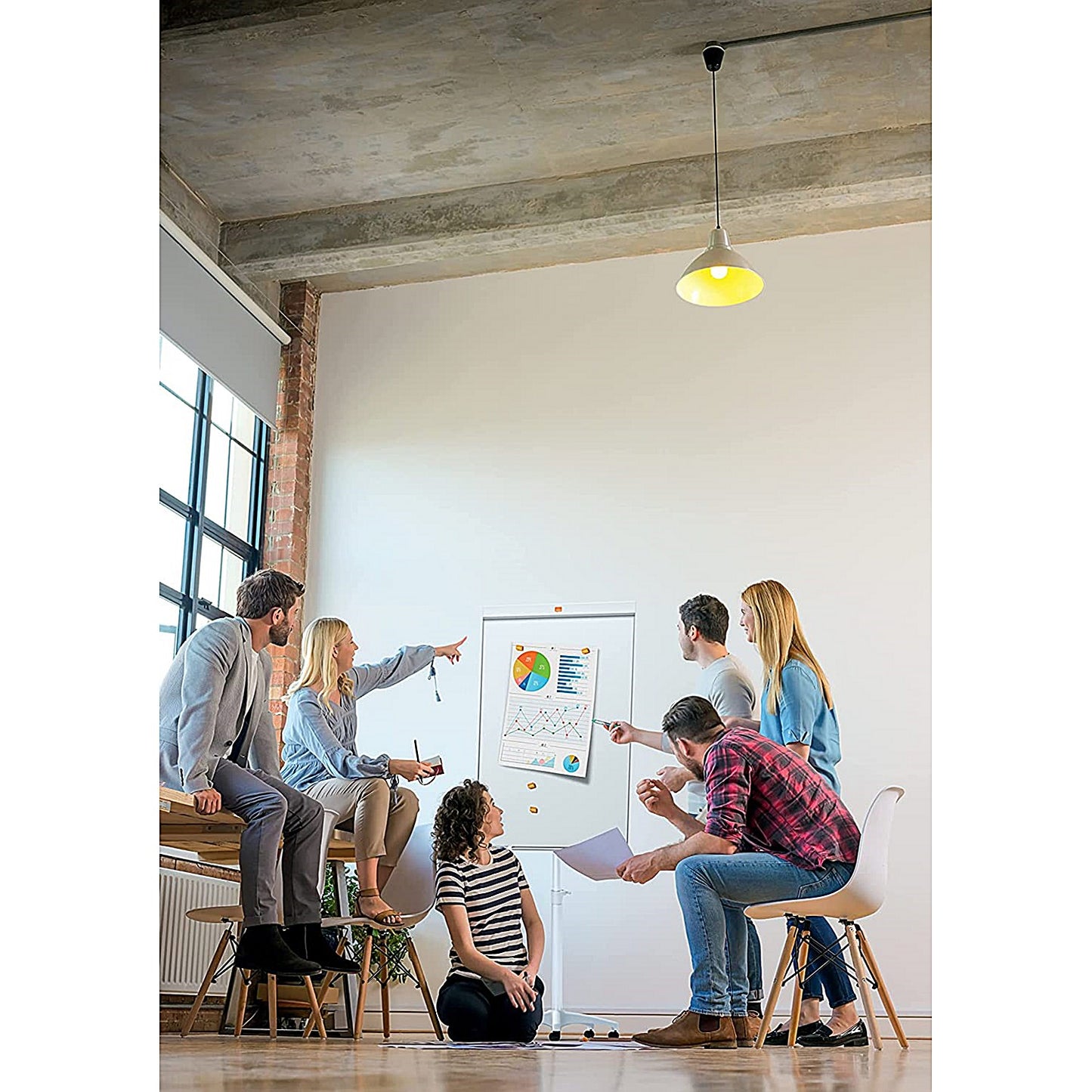 Nobo Classic Nano Clean Mobile Easel, Drywipe, Magnetic, Height-adjustable, W690xH1900mm