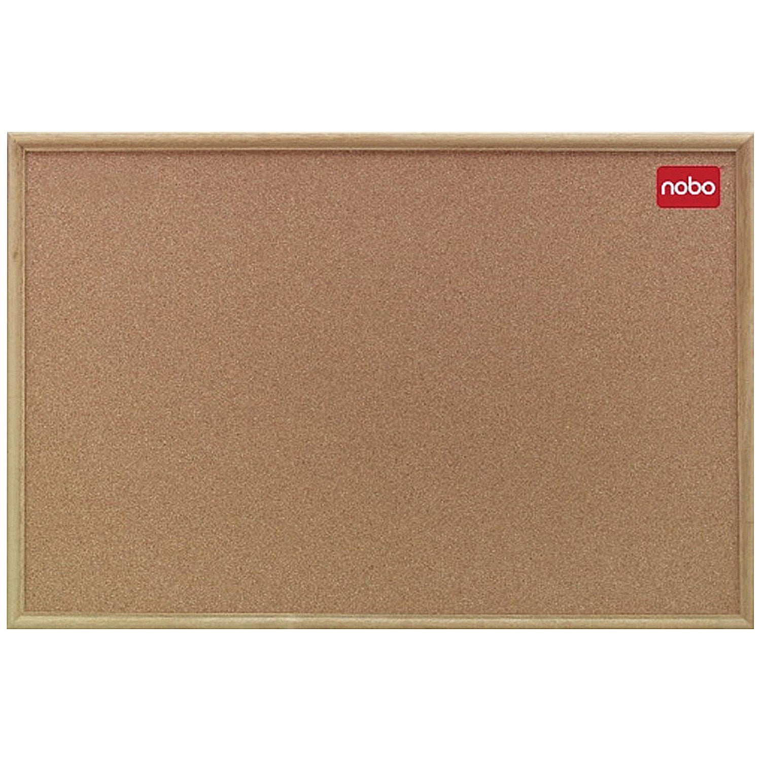 Nobo Classic Noticeboard, Cork, Natural Oak Finish, W1800xH1200mm
